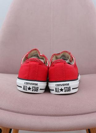 Оригинальные красные кеды converse chuck taylor на стопу 24 см7 фото