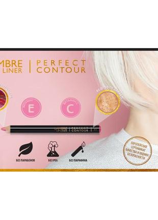 Олівець для губ lambre lip liner perfect contour № 114 фото