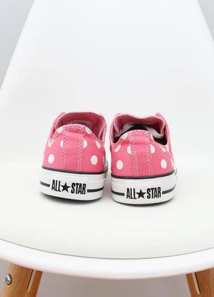 Кеди в горошок converse chuck taylor all star оригінал на стопу 26 см7 фото