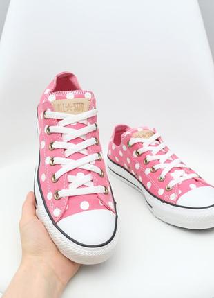 Кеди в горошок converse chuck taylor all star оригінал на стопу 26 см2 фото