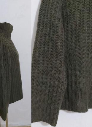 Кашемировый свитер под горло оверсайз из обьемной вязки jil sander5 фото