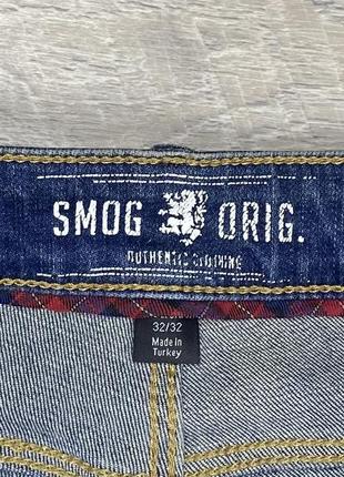 Smog orig. slim fit джинсы 32/32 размер синие оригинал хорошие5 фото