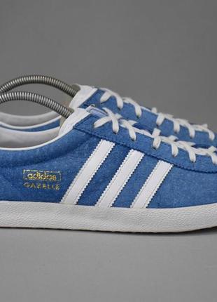 Adidas originals gazelle vintage og blue кросівки замшеві шкіряні. оригінал. 40.5 р./25.5 см.