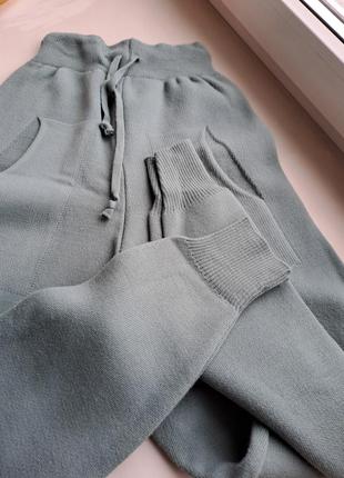 (869) чудові теплі в'язані жіночі спортивні штани/розмір xs/s7 фото