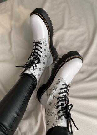 Черевики dr.martens  jadon lv lace-up white8 фото