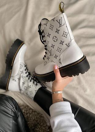 Черевики dr.martens  jadon lv lace-up white5 фото