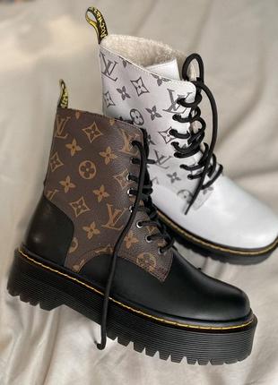 Черевики dr.martens  jadon lv lace-up white10 фото