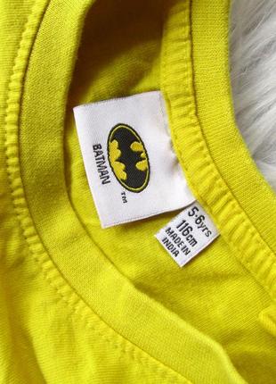 Желтая хлопковая футболка бетмен batman dc comics primark4 фото