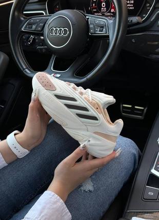 Кроссовки adidas ozelia beige black pink w