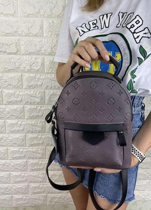 Красивый мини-рюкзачок из экокожи. рюкзак для девушки луи витон9 фото