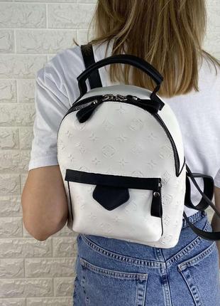 Красивый мини-рюкзачок из экокожи. рюкзак для девушки луи витон6 фото