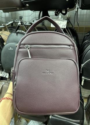 Женская сумка-рюкзак из экокожи5 фото