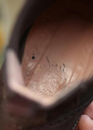 Винтажные замшевые челси santoni brown suede brogue chelsea vintage boots6 фото