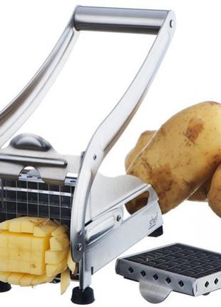 Картоплерізка (овочерізка) механічна, пристрій для різання картоплі фрі potato chipper2 фото