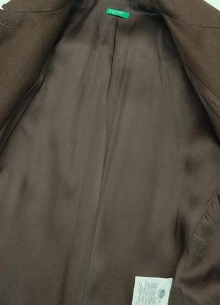 Пальто, короткое, шерсть, от benetton, италия3 фото