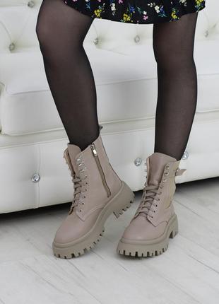 Женские кожаные ботинки, разные цвета2 фото