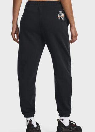 Under armour женские черные спортивные штаны hwt terry jogger3 фото