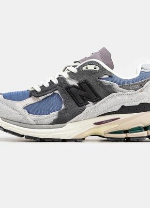 Жіночі кросівки new balance 2002r gray blue / smb