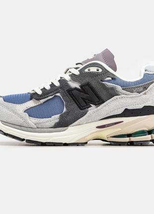 Чоловічі кросівки new balance 2002r gray blue / smb