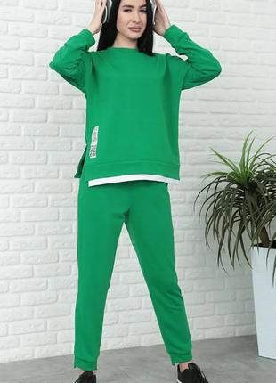 Трикотажний костюм-двійка норма. батал 7918хф