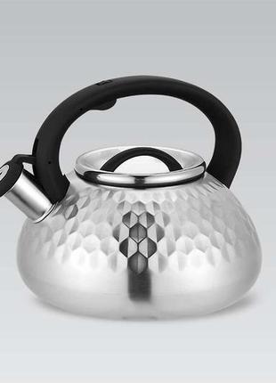 Чайник нержавеющий maestro - 3 л черный (mr-1309-black)