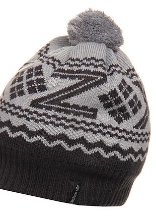 Тепла жіноча шапка adidas zx pompon beanie grey дружин оригінал