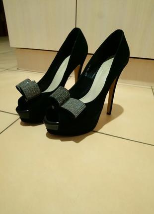 Туфлі натуральна замша