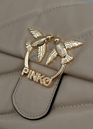 Клатч pinko puff beige7 фото