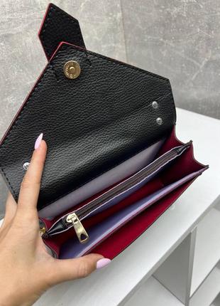 Бордовый каркасный клатч ysl, натуральная замша