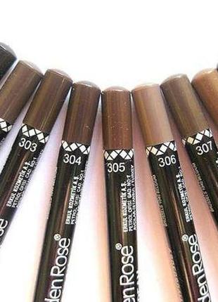 Карандаш для бровей golden rose №303 dream коричневый голден роуз дрим
