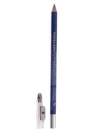 Олівець для очей triumph №063 синій тріумф дерев'яний з точилкою tf dark blue