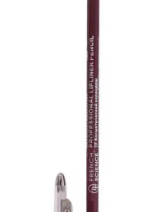 Олівець для губ triumph №23 баклажан з точилкою дерев'яний pecan1 фото