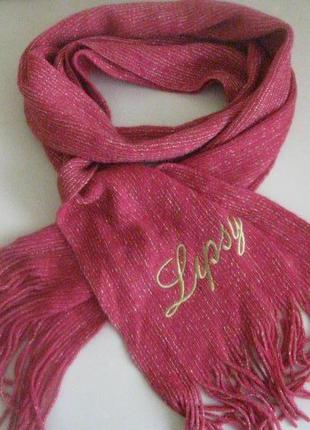 Шарф вязаный теплый