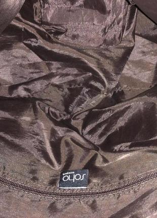 Стильная сумка темно коричневого цвета} бренд soho newyork9 фото