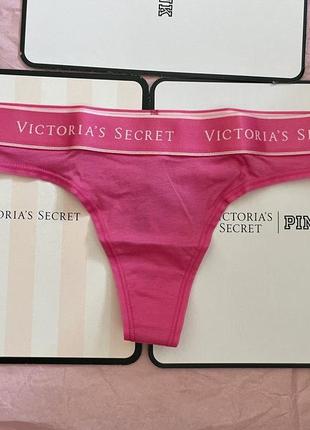 Бавовняні трусики стрінги вікторія сікрет victoria's secret оригінал