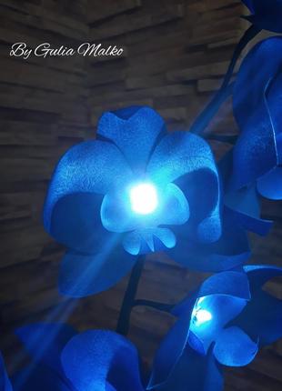 Світлодіодний світильник - орхідея5 фото