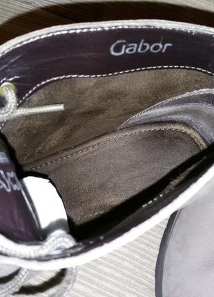 Замшевые ботинки gabor размер 39,5 (26см)8 фото