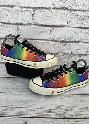 Кроссовки/кеди converse chuck 70 low 'pride shimmering rainbow' оригінал 43р.27.5см.