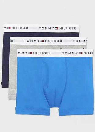 Труси боксери tommy hilfiger. 3 пари. оригінал. розмір м, l.1 фото