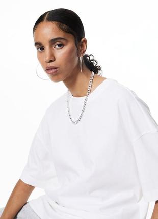 Футболка h&m дівчинку divided оверсайз з м'якого бавовняного трикотажу.2 фото
