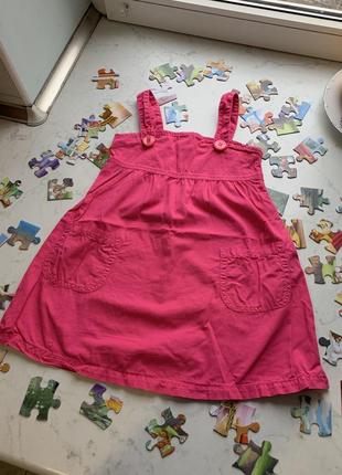Бавовняний сарафан з кишенями united colors of benetton на 5-6 років.