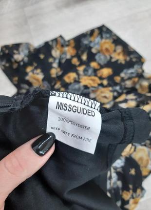 Платье-шортами в цветочный принт missguided4 фото