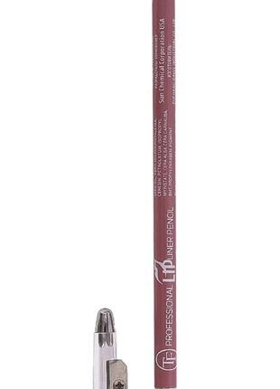 Олівець для губ triumph №120 натуральний з точилкою дерев'яний  dusty purple