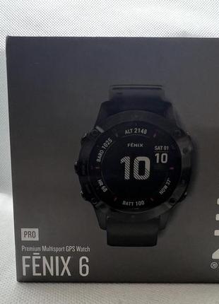 Garmin fenix 6 pro black (010-02158-02) спортивные смарт-часы новые!!!3 фото