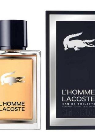 Оригінал lacoste l'homme 50 ml ( лакоста л хом ) туалетна вода1 фото