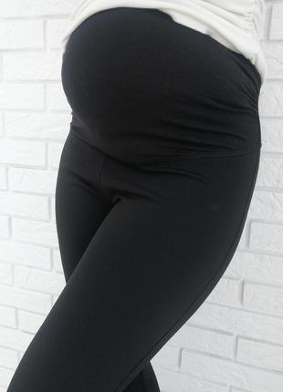 Черные утепленные лосины для беременных, флис s, м, хl5 фото