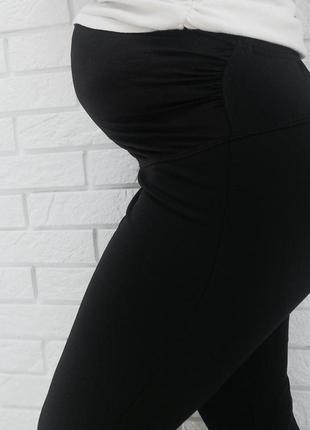 Черные утепленные лосины для беременных, флис s, м, хl3 фото