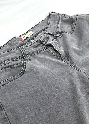 Джинсы стильные фирменные levis 473, серые8 фото