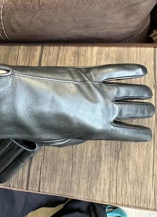 Чорні шкіряні перчатки рукавички нові.4 фото