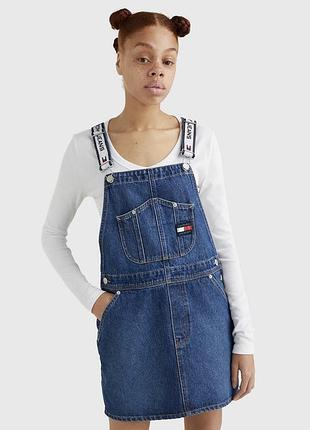Джинсовый комбинезон tommy hilfiger юбка